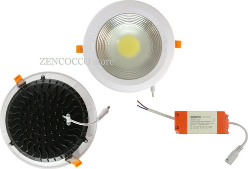 Plafoniera 10W Faretto COB LED da Incasso Tondo 800lm 220V Illuminazione/Illuminazione per interni/Luci da incasso Zencoccostore - Formia, Commerciovirtuoso.it