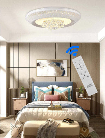 Plafoniera 166 Watt Lampadario Soffitto Mille Una Notte 3 Toni Luce Telecomando Illuminazione/Illuminazione per interni/Lampadari lampade a sospensione e plafoniere/Plafoniere Trade Shop italia - Napoli, Commerciovirtuoso.it