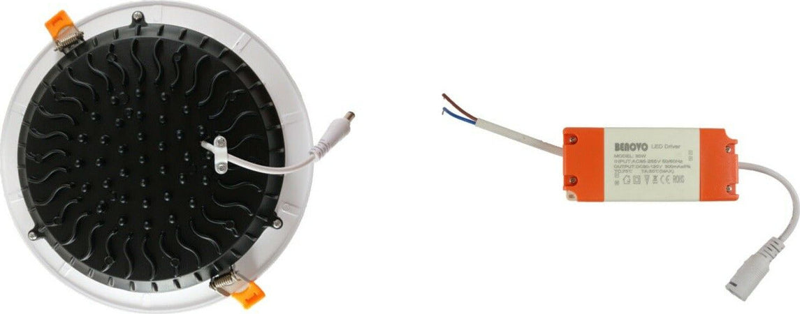 Plafoniera 30W Faretto COB LED da Incasso Tondo 2400lm 220V Illuminazione/Illuminazione per interni/Luci da incasso Zencoccostore - Formia, Commerciovirtuoso.it