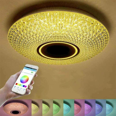Plafoniera A Led Da 62 Watt Rgb Dimmerabile Con Cassa Bluetooth Per Musica Casa, arredamento e bricolage > Illuminazione da interno > Plafoniere per interno Trade Shop italia - Napoli, Commerciovirtuoso.it