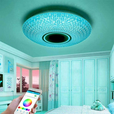 Plafoniera A Led Da 62 Watt Rgb Dimmerabile Con Cassa Bluetooth Per Musica Casa, arredamento e bricolage > Illuminazione da interno > Plafoniere per interno Trade Shop italia - Napoli, Commerciovirtuoso.it
