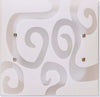 Plafoniera A Parete Modello Suelo 40p Q Novecento Con Vetro Satinato Bianco E Trasparente Per Due Lampadine E27 24 W Max Illuminazione/Illuminazione per interni/Lampadari lampade a sospensione e plafoniere/Plafoniere Ideart - Valdilana, Commerciovirtuoso.it