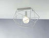 Plafoniera Abraxas Bianca 1Xe27 40,5X29,5X26,5Cm Illuminazione/Illuminazione per interni/Lampadari lampade a sospensione e plafoniere/Plafoniere Led Mall Home - Napoli, Commerciovirtuoso.it