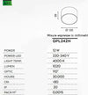 Plafoniera-alluminio-Gea-Led-CLOE-65-GPL242N-LED-lampada-soffitto-nero-tonda-moderna-interno-12W-4000°K