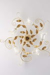 Plafoniera-Arte-Povera-Cesto-Avorio-E-Oro-5-Luci-E14