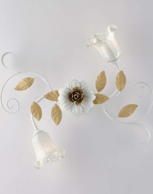 Plafoniera-Arte-Povera-Cesto-Bianco-E-Avorio-2-Luci-E14