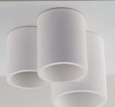 Plafoniera Banjie Bianca 3Xgu10 22X14X19,8Cm Illuminazione/Illuminazione per interni/Lampadari lampade a sospensione e plafoniere/Plafoniere Led Mall Home - Napoli, Commerciovirtuoso.it