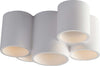Plafoniera Banjie Bianca 5Xgu10 29,6X20X14Cm Illuminazione/Illuminazione per interni/Lampadari lampade a sospensione e plafoniere/Plafoniere Led Mall Home - Napoli, Commerciovirtuoso.it