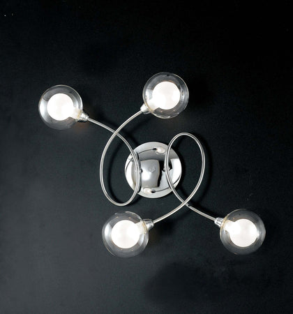 Plafoniera Blog Cromo 4Xg9 60X44X19Cm Illuminazione/Illuminazione per interni/Lampadari lampade a sospensione e plafoniere/Plafoniere Led Mall Home - Napoli, Commerciovirtuoso.it