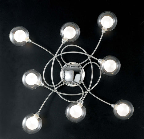 Plafoniera Blog Cromo 8Xg9 66X66X20Cm Illuminazione/Illuminazione per interni/Lampadari lampade a sospensione e plafoniere/Plafoniere Led Mall Home - Napoli, Commerciovirtuoso.it