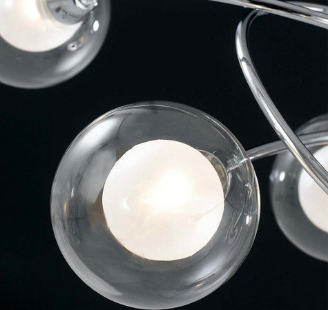 Plafoniera Blog Cromo 8Xg9 66X66X20Cm Illuminazione/Illuminazione per interni/Lampadari lampade a sospensione e plafoniere/Plafoniere Led Mall Home - Napoli, Commerciovirtuoso.it