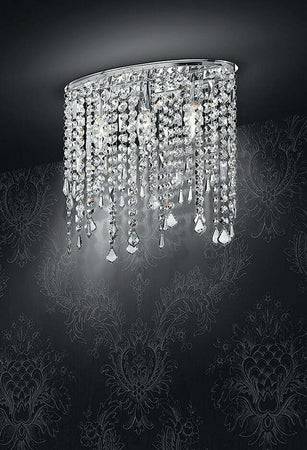 Plafoniera Breeze Cromo 3Xe14 40X36Cm Illuminazione/Illuminazione per interni/Lampadari lampade a sospensione e plafoniere/Plafoniere Led Mall Home - Napoli, Commerciovirtuoso.it