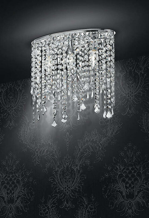 Plafoniera Breeze Cromo 3Xe14 40X36Cm Illuminazione/Illuminazione per interni/Lampadari lampade a sospensione e plafoniere/Plafoniere Led Mall Home - Napoli, Commerciovirtuoso.it