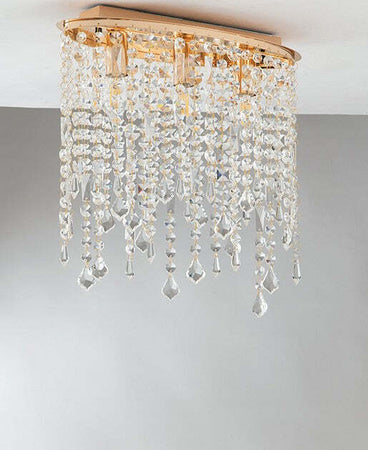 Plafoniera Breeze Oro 3Xe14 40X36Cm Illuminazione/Illuminazione per interni/Lampadari lampade a sospensione e plafoniere/Plafoniere Led Mall Home - Napoli, Commerciovirtuoso.it