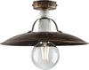 Plafoniera-Cantina-Stile-Industrial-1-Luce-Ferro-Marrone-E-Oro