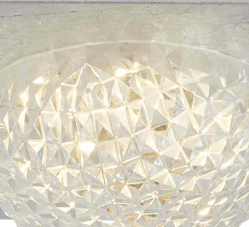 Plafoniera-Celestia-Acciaio-Argento-Policarbonato-Trasparente-Led-6,5W-3000K