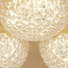 Plafoniera-Celestia-Acciaio-Oro-Policarbonato-Trasparente-Led-6,5W-3000K