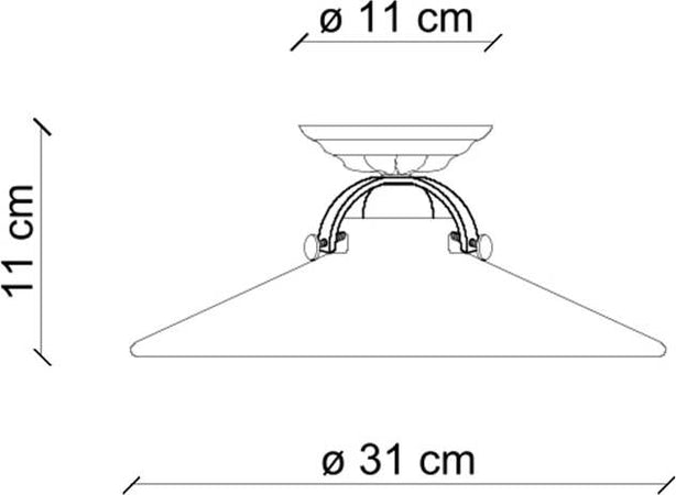Plafoniera-Classica-Asti-Ceramica-E-Ottone-Satinato-Decorato-1-Luce-E27