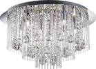 Plafoniera-Classica-Beatrice-Acciaio-Cromo-Vetro-Grigio-8-Luci-G9