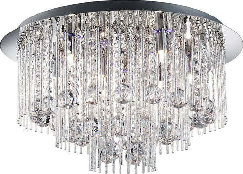 Plafoniera-Classica-Beatrice-Acciaio-Cromo-Vetro-Grigio-8-Luci-G9