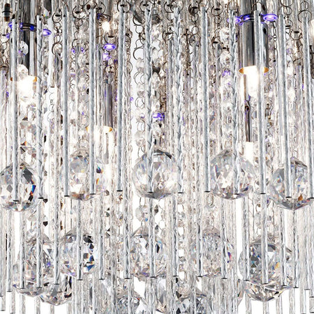 Plafoniera-Classica-Beatrice-Acciaio-Cromo-Vetro-Grigio-8-Luci-G9