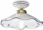 Plafoniera-Classica-Belluno-Ceramica-E-Ottone-Decorato-Filo-Blu-1-Luce-E27