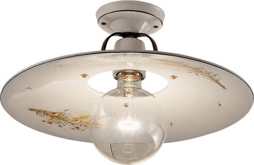 Plafoniera-Classica-Bologna-Metallo-E-Ceramica-Nero-Sfumato-Rame-40Cm-1-Luce-E27