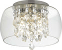 Plafoniera-Classica-Curva-Acciaio-Cromo-Vetro-Trasparente-1-Luce-G9