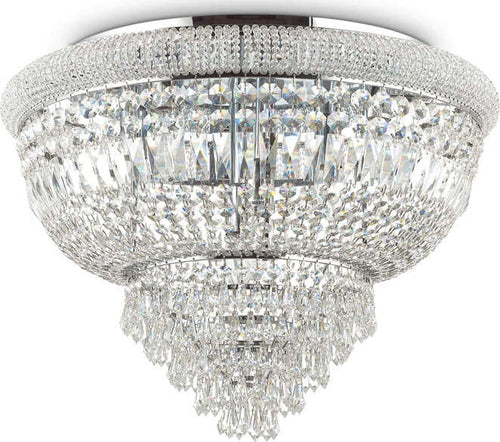 Plafoniera-Classica-Dubai-Metallo-Cristallo-Cromo-24-Luci-E14