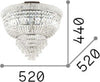 Plafoniera-Classica-Dubai-Metallo-Cristallo-Ottone-6-Luci-E14