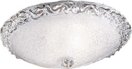 Plafoniera-classica-DUE-P-FROST-2699-PLG-E27-LED-vetro-graniglia-cristallo-lampada-soffitto