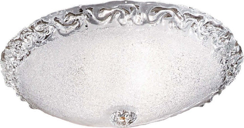 Plafoniera-classica-DUE-P-FROST-2699-PLG-E27-LED-vetro-graniglia-cristallo-lampada-soffitto
