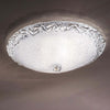 Plafoniera-classica-DUE-P-FROST-2699-PLG-E27-LED-vetro-graniglia-cristallo-lampada-soffitto