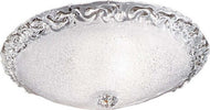 Plafoniera-classica-DUE-P-FROST-2699-PLP-E27-LED-vetro-graniglia-cristallo-lampada-soffitto