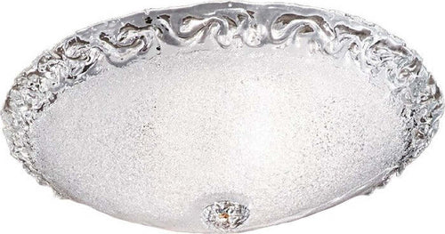 Plafoniera-classica-DUE-P-FROST-2699-PLP-E27-LED-vetro-graniglia-cristallo-lampada-soffitto
