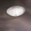 Plafoniera-classica-DUE-P-FROST-2699-PLP-E27-LED-vetro-graniglia-cristallo-lampada-soffitto