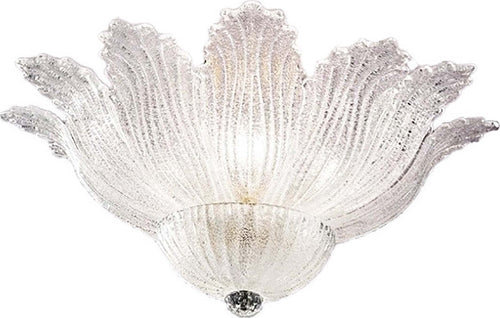 Plafoniera-classica-Due-P-illuminazione-2519-PLP-E14-LED-vetro-graniglia-lampada-soffitto