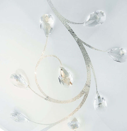 Plafoniera-Classica-Dunkerque-Acciaio-Bianco-Vetro-Cromo-1-Luce-E27-D30Cm