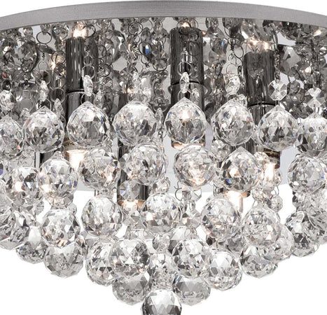 Plafoniera-Classica-Hanna-Acciaio-Cromo-Vetro-6-Luci-G9