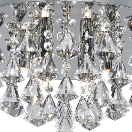 Plafoniera-Classica-Hanna-Acciaio-Cromo-Vetro-Pendente-8-Luci-G9-D55Cm