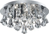 Plafoniera-Classica-Hanna-Acciaio-Cromo-Vetro-Trasparente-4-Luci-G9