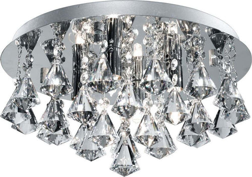 Plafoniera-Classica-Hanna-Acciaio-Cromo-Vetro-Trasparente-4-Luci-G9