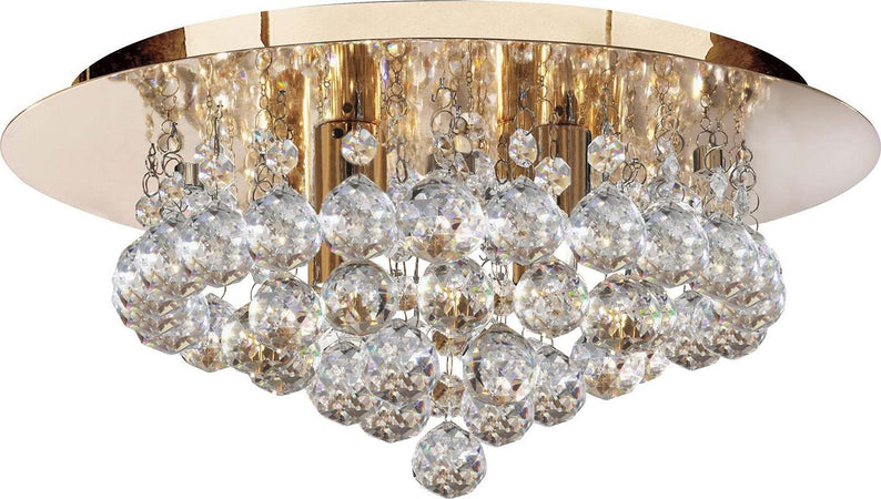 Plafoniera-Classica-Hanna-Acciaio-Oro-Vetro-4-Luci-G9