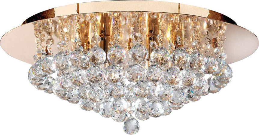 Plafoniera-Classica-Hanna-Acciaio-Oro-Vetro-6-Luci-G9
