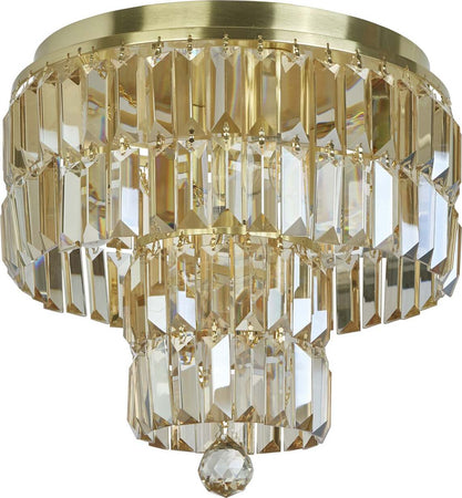 Plafoniera-Classica-Impero-Acciaio-Ottone-Vetro-4-Luci-E14