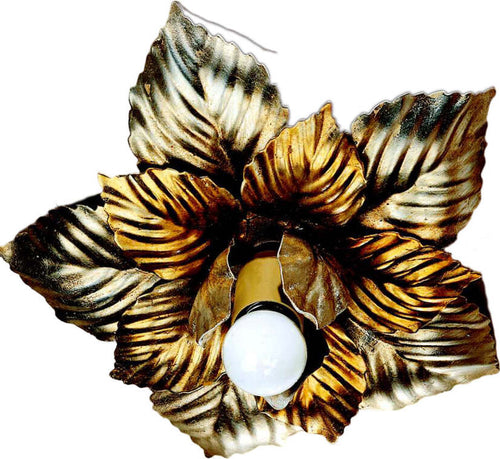 Plafoniera-Classica-In-Ferro-Argento-Mecca-1-Luce-Ghiandaie