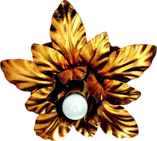 Plafoniera-Classica-In-Ferro-E-Decorazione-Oro-1-Luce-Martin