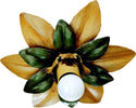 Plafoniera-Classica-In-Ferro-Giallo-Verde-1-Luce-Upupa