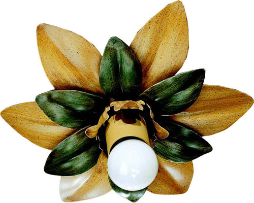 Plafoniera-Classica-In-Ferro-Giallo-Verde-1-Luce-Upupa