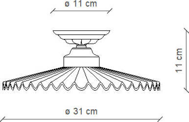 Plafoniera-Classica-L'Aquila-Ottone-E-Ceramica-Decorato-Diam.-31Cm-Luce-E27